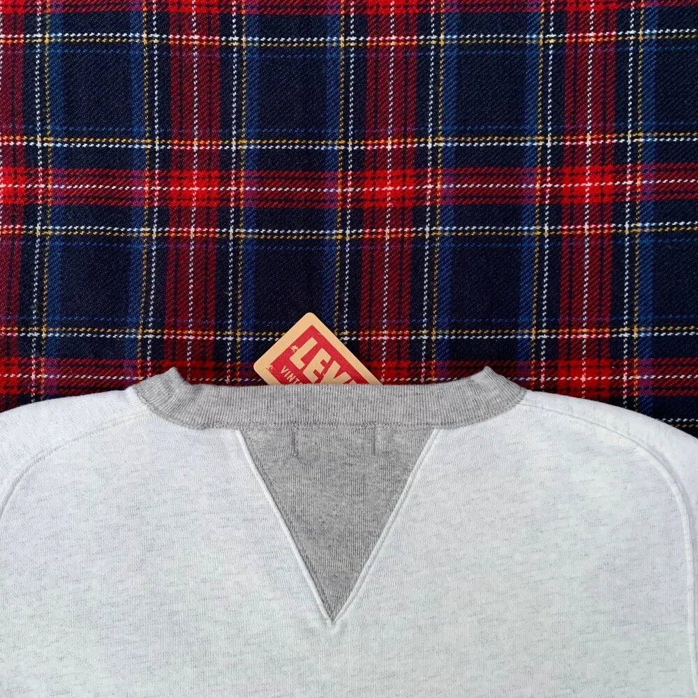 Levi's Vintage Clothing Bay Meadows 40's style contrasting crew sweatshirt - Picture 3 of 11